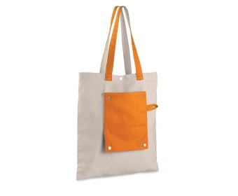 Foldable fashion style organic cotton shopping tote bag