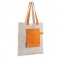 Foldable fashion style organic cotton shopping tote bag